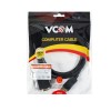 Кабель DisplayPort(m) - VGA(m) VCOM CG607, 1.8м, цвет: чёрный