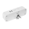 Сетевой фильтр TESSAN TS-322, 3 розетки, 2 USB, серый
