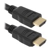 Кабель HDMI - HDMI Defender HDMI-17, 5.0м, круглый, силикон, цвет: чёрный