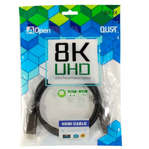 Кабель HDMI(m) - HDMI(m) Aopen ACG863, 1.5м, 8K, 60Гц, цвет: чёрный