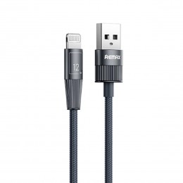 Кабель USB - 8 pin Remax RC-C102 Infinity, 1.2м, 2.4A, цвет: синий, тёмный