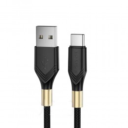 Кабель USB - Type-C Borofone BX92 Advantage, 1.0м, 3,0А, 20Вт, PD, цвет: чёрный