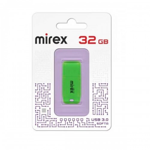 Флеш-накопитель 32Gb Mirex SOFTA, USB 3.0, пластик, зелёный