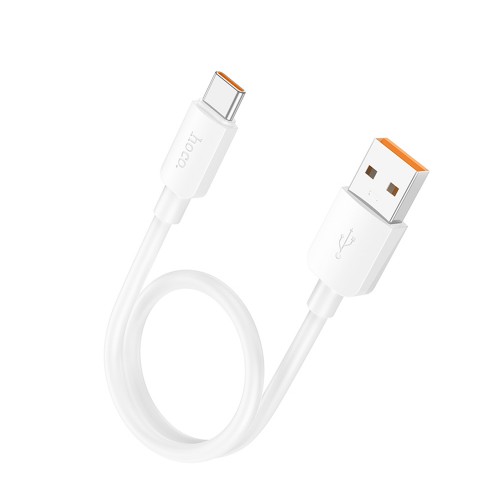 Кабель USB - Type-C HOCO X96 Hyper, 0.25м, 3,0А, 27Вт, цвет: белый