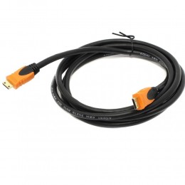 Кабель mini HDMI(m) - mini HDMI(m) Aopen ACG585O, 1.8м, цвет: чёрный, оранжевая вставка