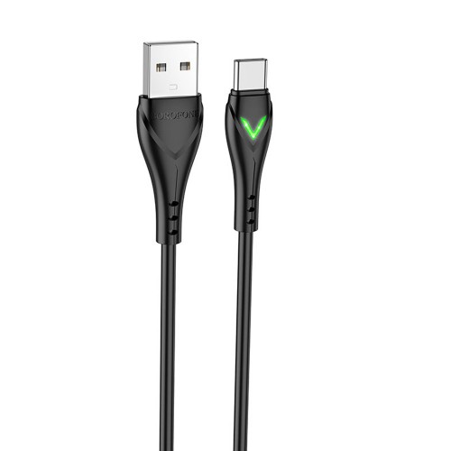 Кабель USB - Type-C Borofone BX65 Bright, 1.0м, 2.0A, цвет: чёрный