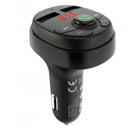 FM-трансмиттер Borofone, BC26, Bluetooth, цвет: чёрный
