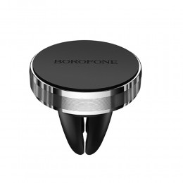 Держатель автомобильный Borofone, BH8, магнитный, на воздуховод, для смартфона, цвет: серебряный
