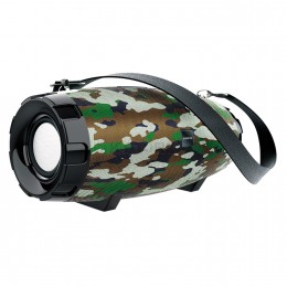 Колонка портативная Borofone, BR14, Sports, Bluetooth, цвет: камуфляж, зелёный
