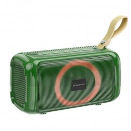 Колонка портативная Borofone, BR17, Cool sports, Bluetooth, цвет: тёмный, зелёный
