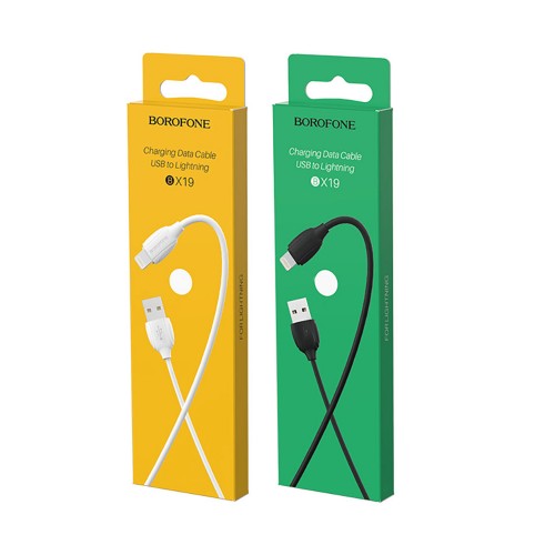 Кабель USB 8 pin Borofone BX19 Benefit, 1.0м, 2.4A, чёрный
