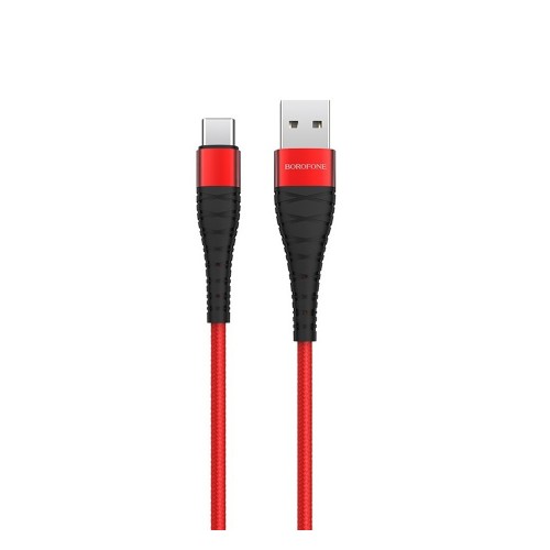 Кабель USB - Type-C Borofone BX32 Munificent, 1.0м, 3.0A, цвет: красный