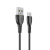 Кабель USB - микро USB Borofone BX51 Triumph, 1.0м, 2.4A, черный
