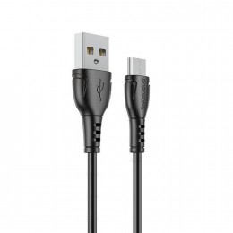 Кабель USB - микро USB Borofone BX51 Triumph, 1.0м, 2.4A, цвет: черный, не упакован
