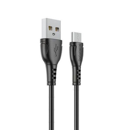 Кабель USB - микро USB Borofone BX51 Triumph, 1.0м, 2.4A, черный
