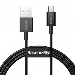 Кабель USB - микро USB Baseus CAMYS-A01 Superior, 2.0м, 2.0A, цвет: чёрный