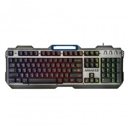 Клавиатура проводная Defender, Assault, GK-350L, мембранная, 1.5 м, цвет: серый
