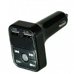 FM-трансмиттер без бренда, B2, Bluetooth, цвет: чёрный
