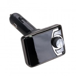 FM-трансмиттер без бренда, FM-582 BT, Bluetooth, цвет: серый, тёмный
