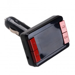 FM-трансмиттер без бренда, FM-S20 BT, Bluetooth, цвет: чёрный
