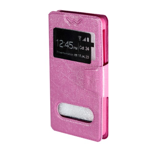 Чехол-книжка FaisON Basic ON-05 для смартфонов 4,8"-5,2", розовый
