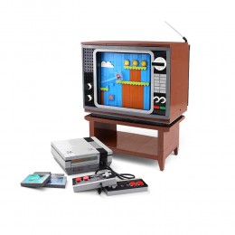 Конструктор MOULD KING, 10013, телевизор с игровой приставкой, 2688 деталей, цвет: коричневый
