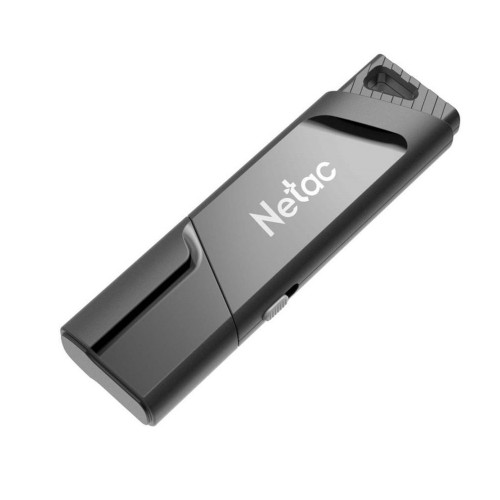 Флеш-накопитель 256Gb Netac U336, USB 3.0, пластик, защита от вирусов, чёрный