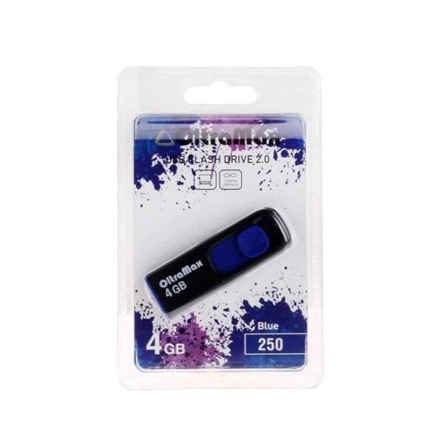 Флеш-накопитель 4Gb OltraMax 250, USB 2.0, пластик, синий