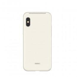 Чехол силиконовый Remax для APPLE iPhone X/XS, RM-1677, Flavor Series, матовый, цвет: белый