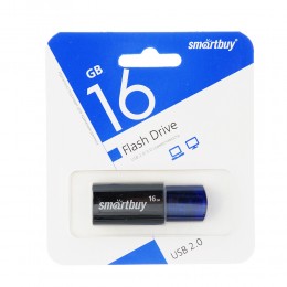 Флеш-накопитель 16Gb SmartBuy Click, USB 2.0, пластик, синий