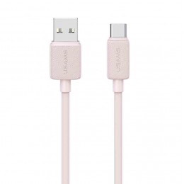 Кабель USB - Type-C Usams US-SJ698 KY Series, 3,0м, 3,0А, цвет: розовый