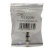 Переходник Jack 6,35mm(m) - Jack 3,5mm(f) TELECOM TA1950, цвет: чёрный