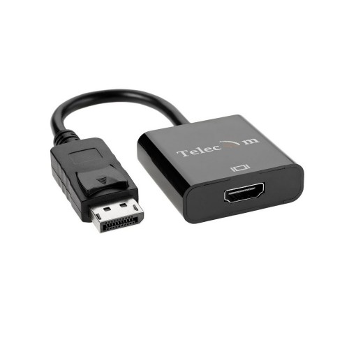 Переходник DisplayPort(m) - HDMI(f) TELECOM TA553, 0.2м, 1920х1080, 60Гц, цвет: чёрный