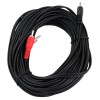 Кабель Jack 3,5mm(m) - 2xRCA(m) VCOM VAV7183, 10.0м, цвет: чёрный