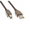 Кабель USB 2.0 A(m) - USB 2.0 B(m) TELECOM VUS6900T, 3.0м, цвет: серый, тёмный