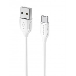 Кабель USB - Type-C Borofone BX19 Benefit, 1.0м, 3.0A, цвет: белый
