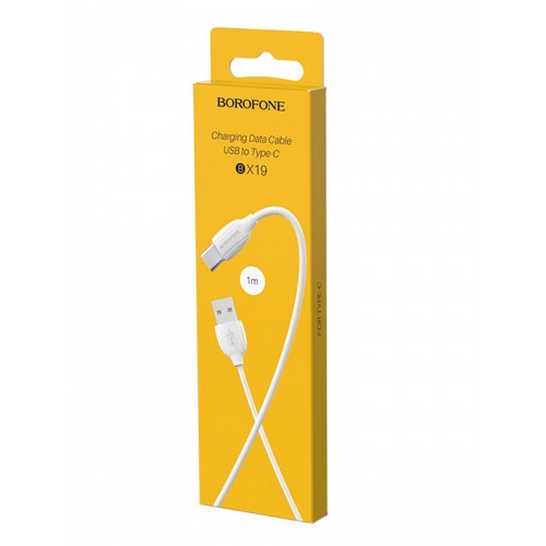 Кабель USB Type-C Borofone BX19 Benefit, 1м, 3.0A, белый
