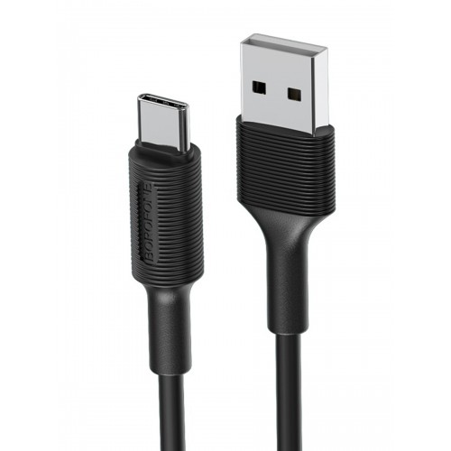 Кабель USB Type-C Borofone BX1 EZSync, 1.0м, 2.1A, чёрный
