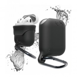 Чехол водонепроницаемый без бренда для APPLE Airpods, Waterproof, цвет: розовый
