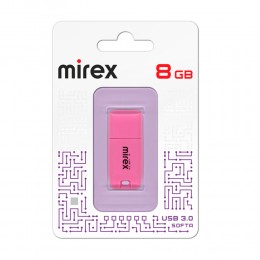 Флеш-накопитель 8Gb Mirex SOFTA, USB 3.0, пластик, розовый