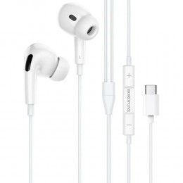 Наушники внутриканальные Borofone BM80 Pro, Elegant, Type-C, 1.2 м, цвет: белый
