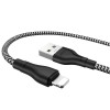 Кабель USB - 8 pin Borofone BX39, 1.0м, 2.4A, цвет: чёрный, белый