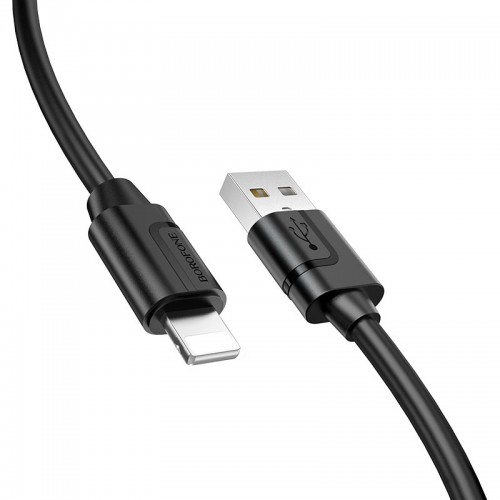 Кабель USB - 8 pin Borofone BX55 HARMONY, 1.0м, 2.4A, цвет: черный