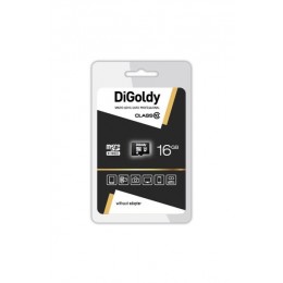 Карта памяти microSDHC 16Gb DiGoldy, Class10, без адаптера