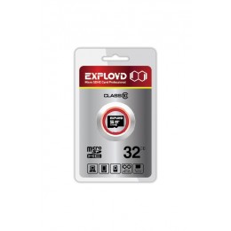 Карта памяти microSDHC 32Gb Exployd, Class10, без адаптера