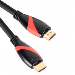 Кабель HDMI(m) - HDMI(m) VCOM CG525-R, 3.0м, 4k x 2k, цвет: чёрный, красная вставка