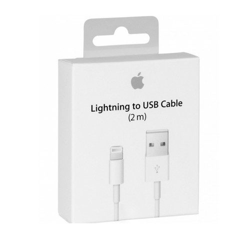 Кабель USB - 8 pin APPLE , 2.0м, цвет: белый (MD819ZM/A)