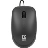 Мышь проводная Defender MM-01, оптическая, черная