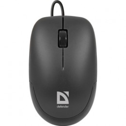 Мышь проводная Defender, MM-01, Datum, оптическая, цвет: чёрный
