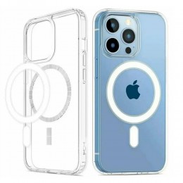 Чехол силиконовый без бренда для APPLE iPhone 15 Pro, Magnetic, поддержка Magsafe, цвет: прозрачный